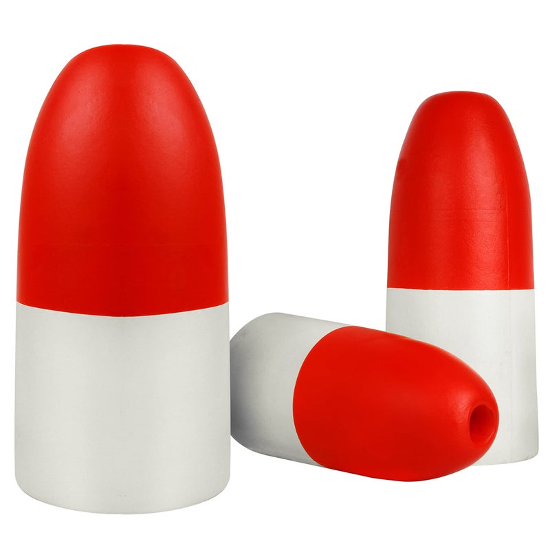 SILANON Crab Trap Floats Buoy, Crab Pot Buoy Shrimp Trap Float Kayak Stabilizer Fishing Marker Buoys 5x11 6x14 7x14 inch Red/White - Image 5